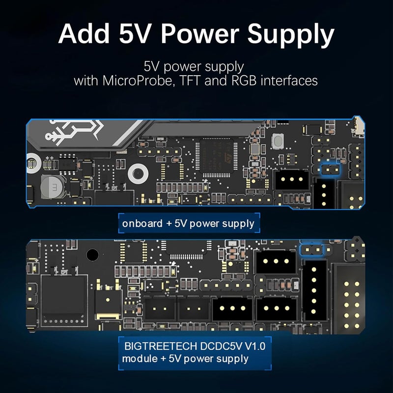 BigTreeTech SKR Mini E3 V3.0 Control Board with TMC2209 UART Upgrade 32Bit 3D Printer Silent Board for Ender 3, Ender3 Pro, Ender-3 V2 (with BIQU MicroProbe V2 + Ender-3 Mounting Bracket) - Image 4